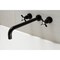 Kingston Brass KS8040BEX Wall Mount Tub Faucet, Matte Black KS8040BEX - alternate 2